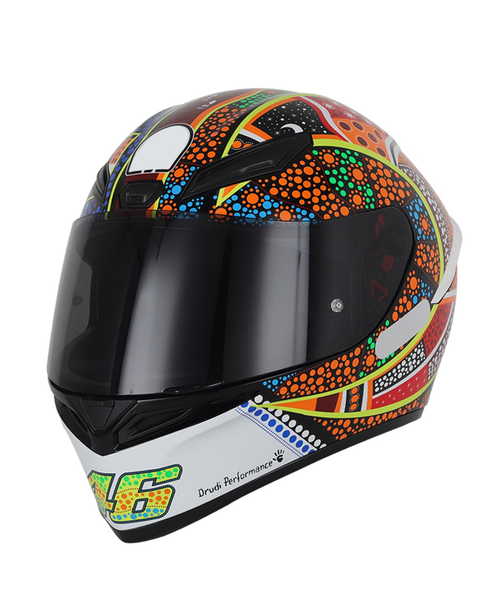 Soman Deep Smoke tint adds style and glare reduction for riding.