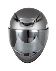 Soman RF-1400 tinted visor reduces glare for sunny commutes.