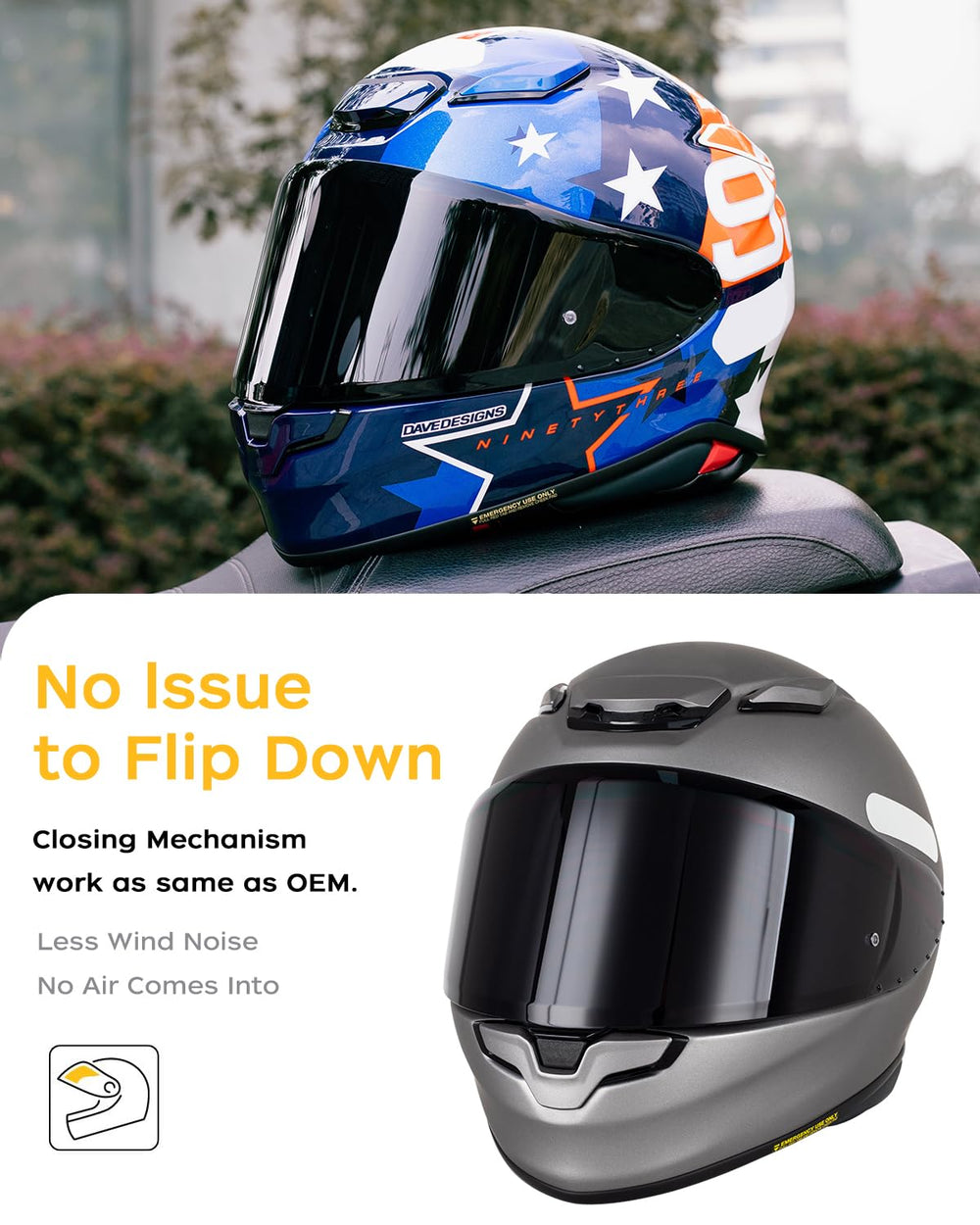 Soman RF-1400 visor with UV400 protection for outdoor riding