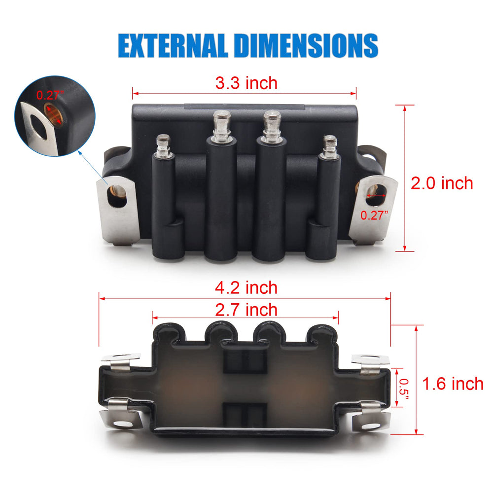 Somusen coil connected to engine harness demonstrates correct wiring compatibility