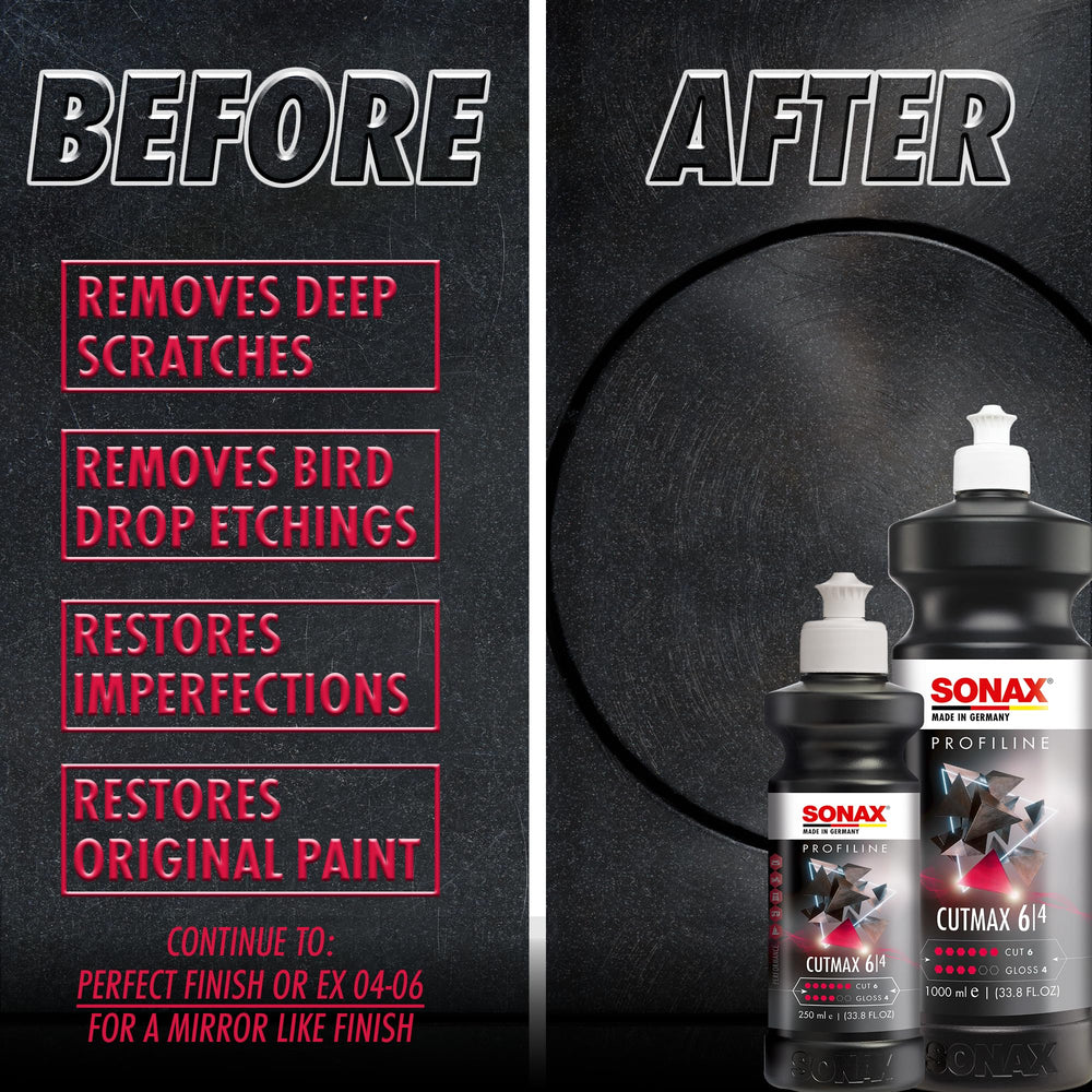 SONAX CutMax hybrid wool pad for versatile defect removal with smooth finish