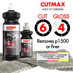 SONAX CutMax 6in orange pad improves cutting efficiency and heat management