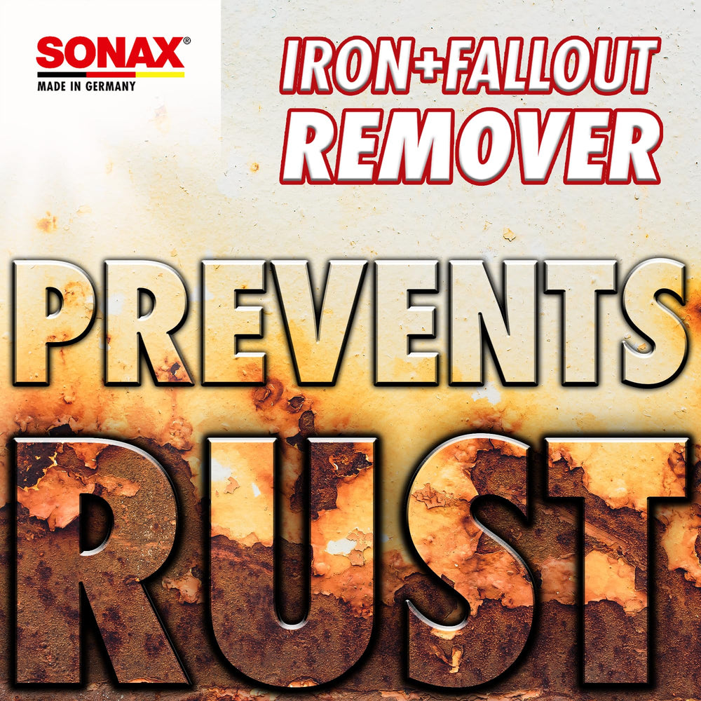 SONAX Iron+Fallout Remover on wheels and paint delivers professional-grade results.