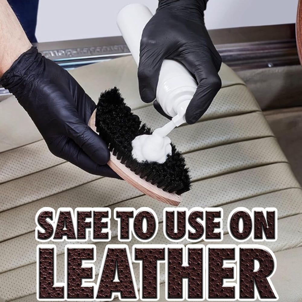 SONAX Textile & Leather Brush used on Alcantara surfaces in cars