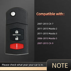 Soovgle key fob remote back view highlighting compact design for Mazda