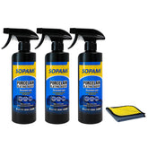 SOPAMI 3-pack bottle 500ml for quick coating and lasting gloss.