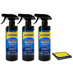 SOPAMI 3-pack bottle 500ml for quick coating and lasting gloss.