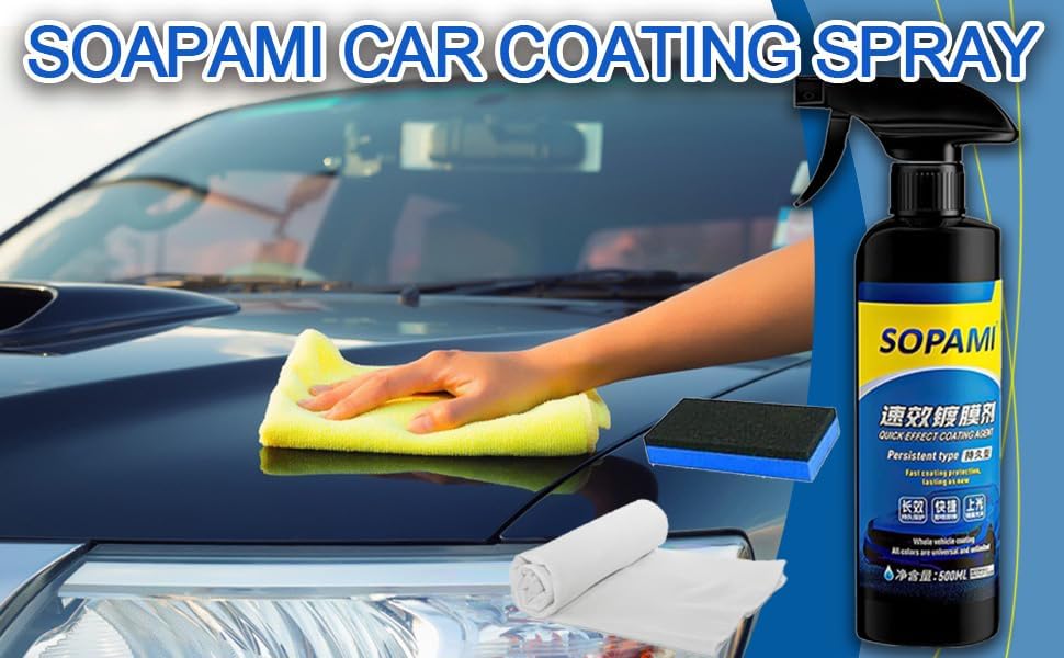 SOPAMI ceramic paint sealant odor-free formula enables safe indoor detailing