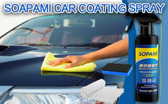 Close-up of SOPAMI coated car finish with high gloss.