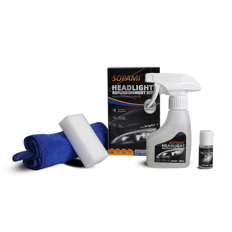 SOPAMI headlight safety improved visibility after restoration and protection.