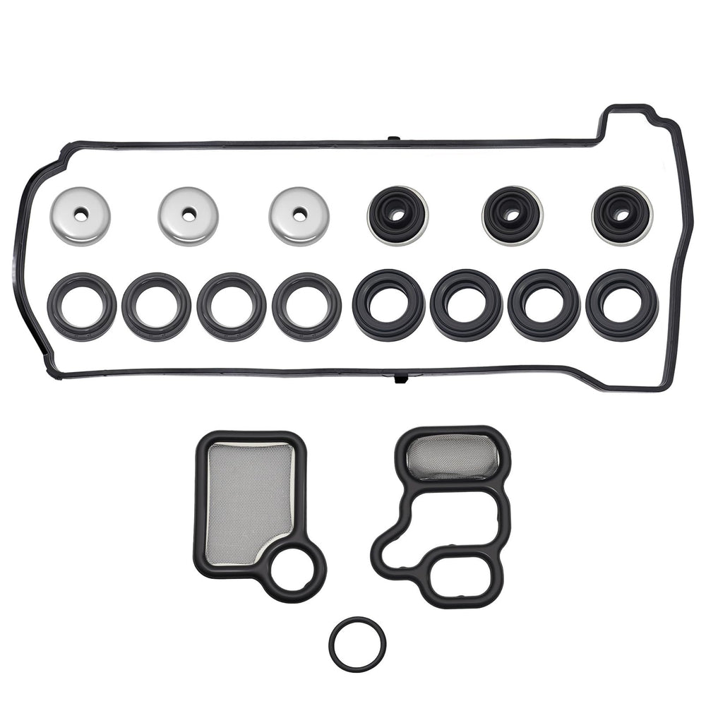 Sorello valve cover gasket set, front view, durable seal for reliable performance.