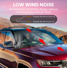 Soruci aero profile minimizes wind noise for a quieter highway ride