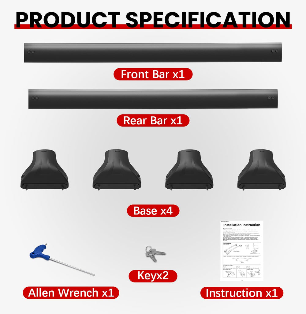 Soruci sturdy cross bar feet designed for long-term durability on roads