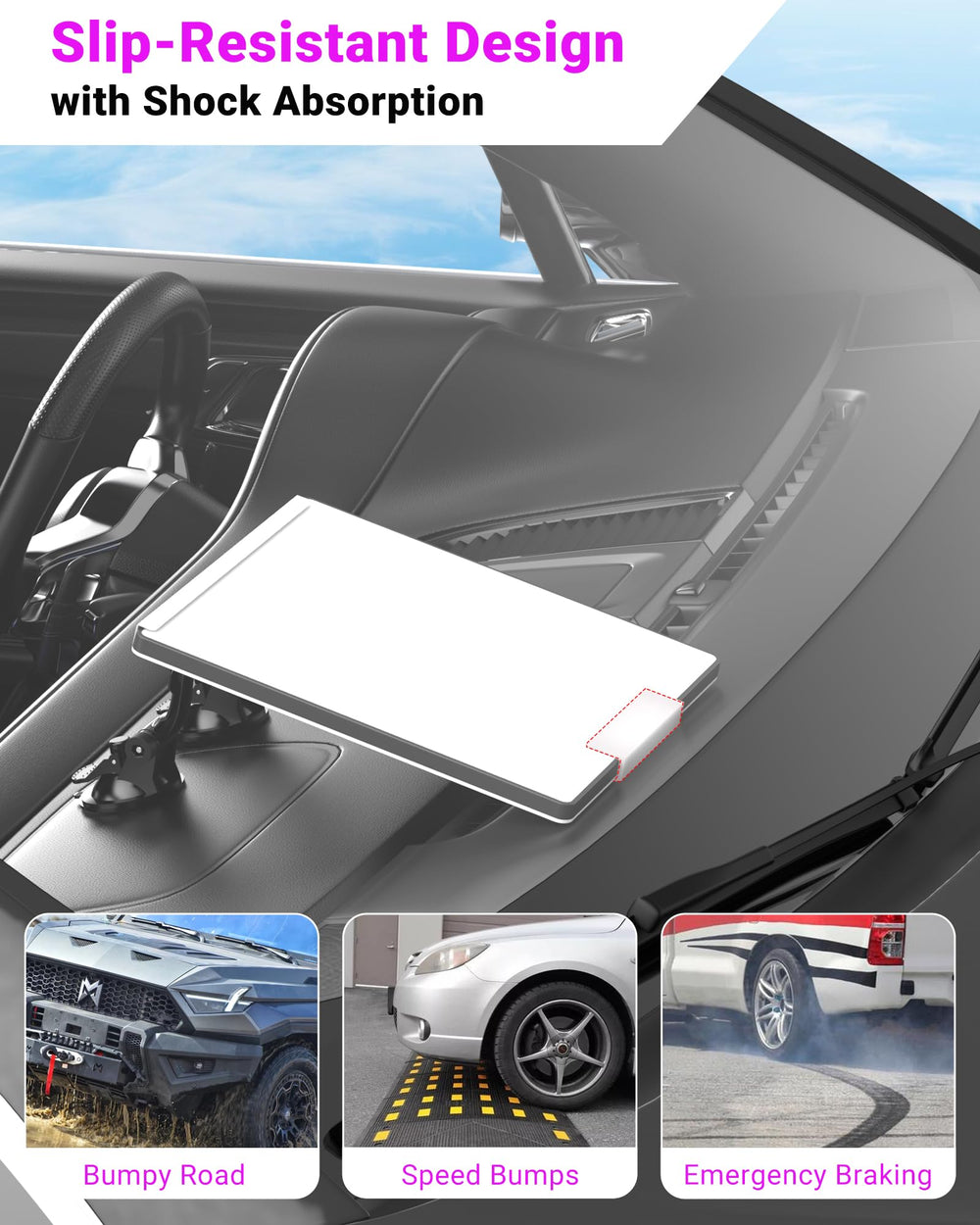 SOTOFY Starlink Mini dash mount 180-degree arm enables flexible placement.