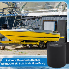 Soulchen black marine bunk carpet adds a sleek trailer look