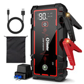 Soulor 5000A jump starter with LED display delivering quick battery boost.