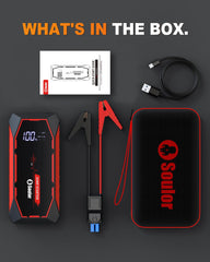 Soulor Jump Starter 5000A all-in-one kit for roadside readiness