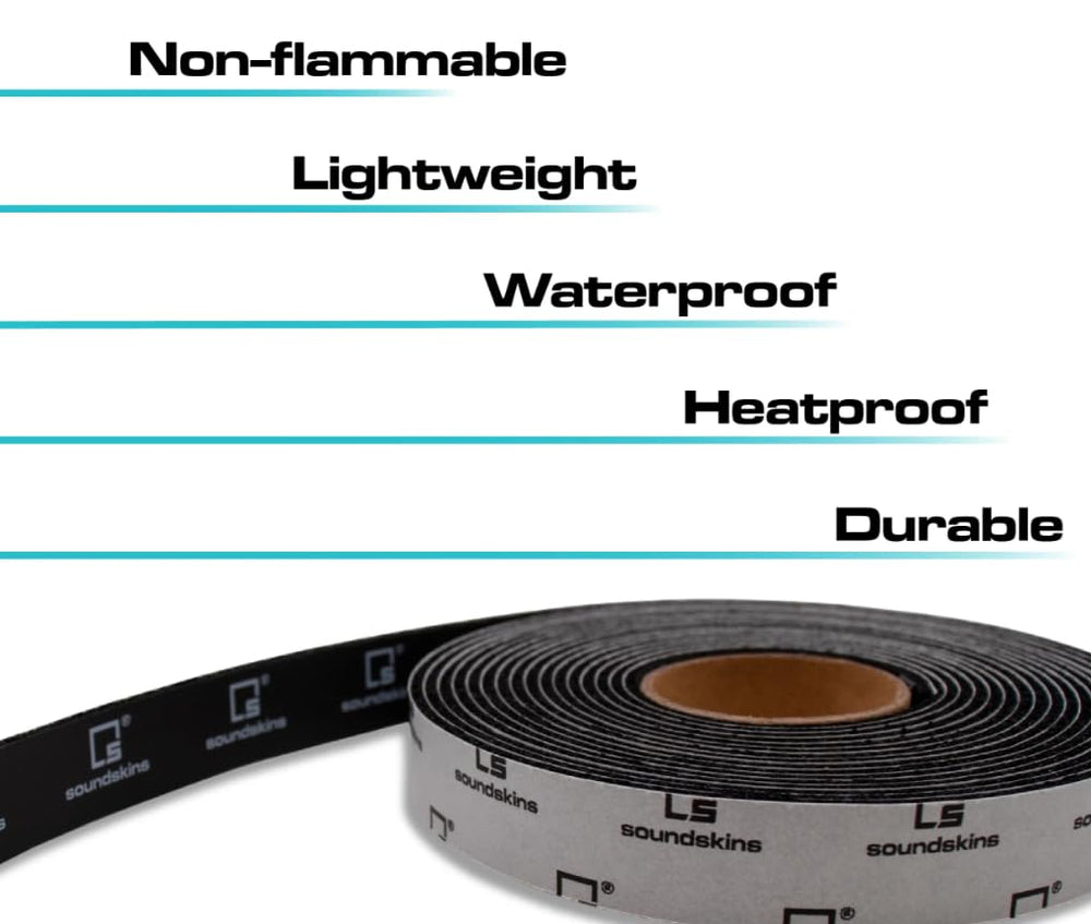 Soundskins Silent Strip airtight-seal showcases road noise absorption and wind blocking.