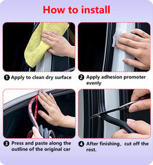 SOZATO weather strip blocks water and dust for reliable vehicle protection.