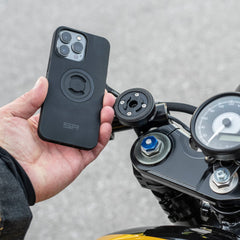 Mount head swapped with SPC+ module and phone secured via 90° rotation