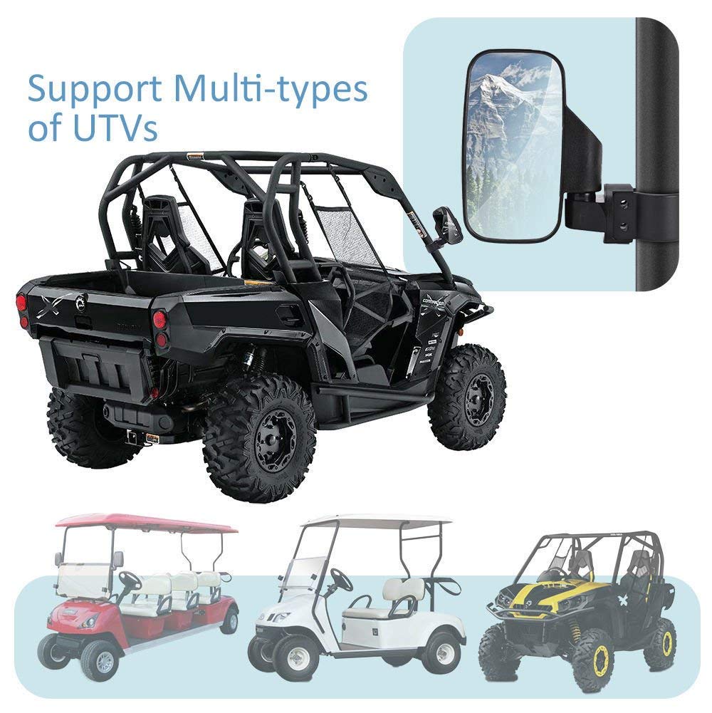 SPAUTO UTV mirrors break-away feature helps prevent damage on impact