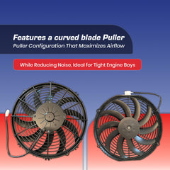 SPAL 12V compatibility supports radiators and oil coolers.