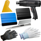 Spanno vinyl wrap heat gun in action for smooth installation.