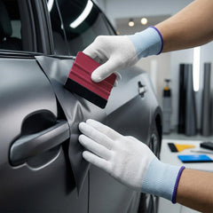 Spanno soft felt squeegee protects finishes while smoothing film