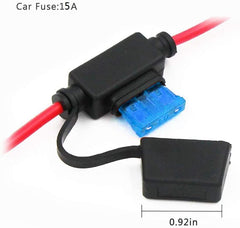SPARKING 15A fuse provides circuit protection for 12V devices