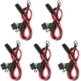 SPARKING 5-pack SAE to eyelet terminal cable for quick battery charging access