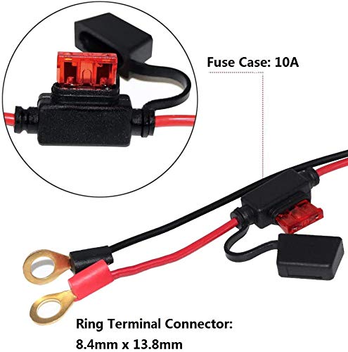 SPARKING motorcycle battery extension cable enables flexible power access