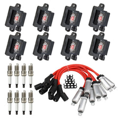 SPARKWHIZ complete-ignition-kit packaging shows comprehensive kit contents for DIY replace.