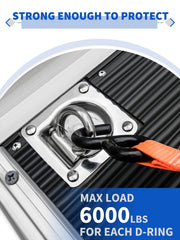 SparkWhiz D-ring anchor close-up shows rugged hardware for heavy-duty tie-down.