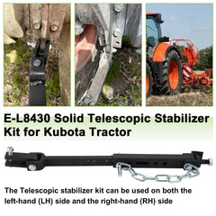 Adjustable length and angle on SPARKWHIZ E-L8430 stabilizer for precise fit