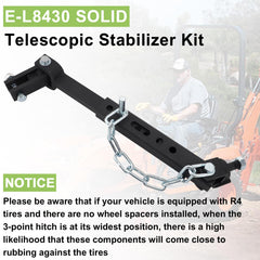 SPARKWHIZ E-L8430 stabilizer installed for outdoor use