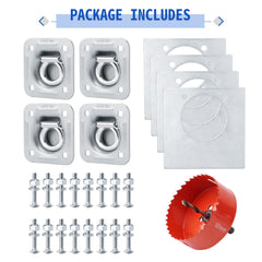 Sparkwhiz 6000 lb capacity D-ring anchor for robust securing