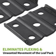 SPARKWHIZ U Bolt Kit compatible with 2 inch leaf springs