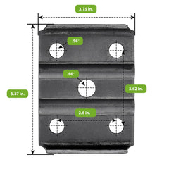 SPARKWHIZ U Bolt Kit with eight hex nuts for dependable fastening
