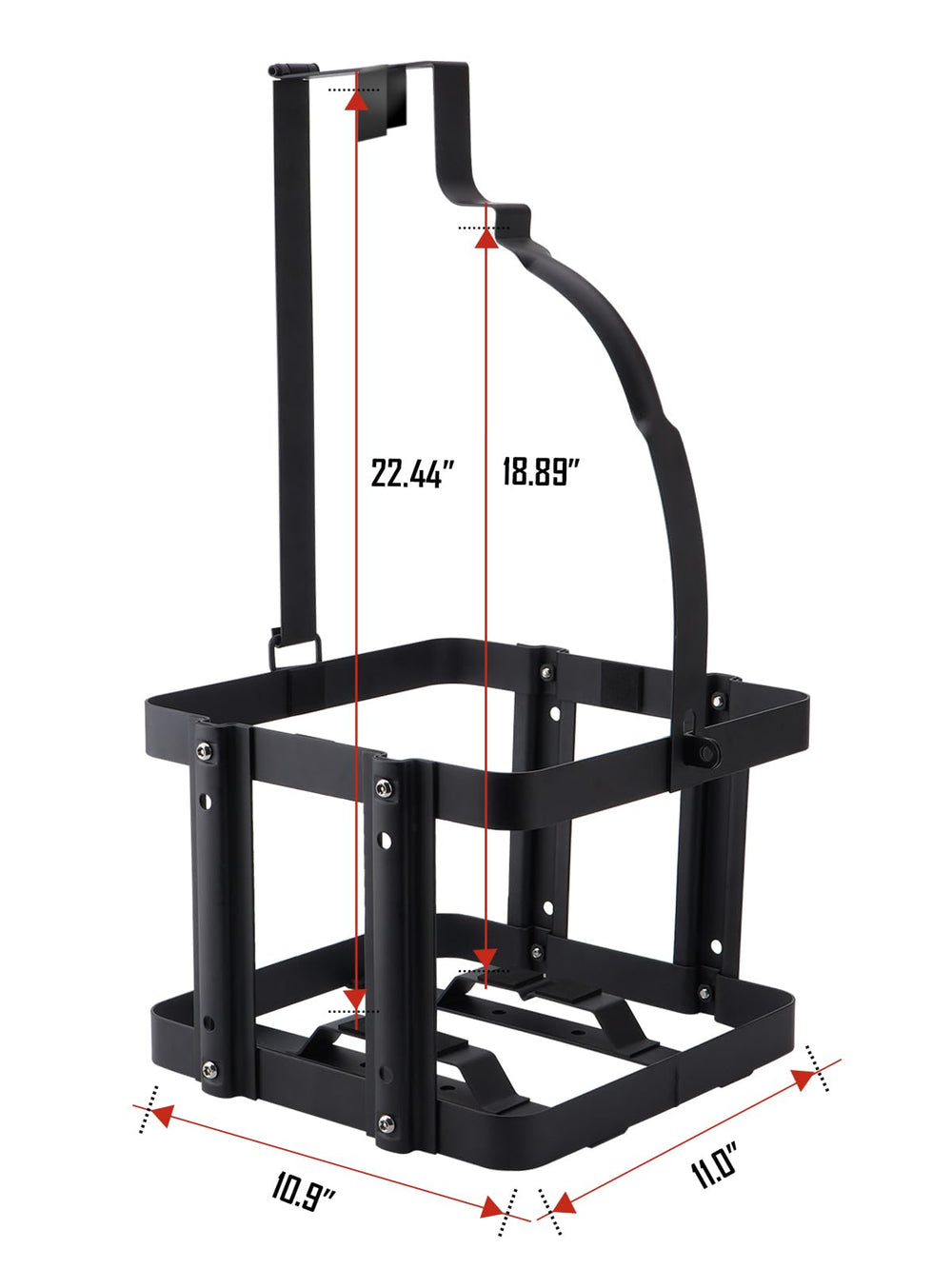 SPARKWHIZ VP Racing 5-gallon compatible mount demonstrates robust support for heavy cans.