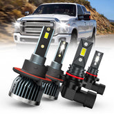 SPBRTBUB Ford LED bulbs 9008-9145 4-pack for brighter night visibility and easy installation.