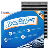Spearhead Breathe Easy AC filter front view for Volvo; cabin air protection.