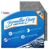 Spearhead Breathe Easy cabin filter close-up showing activated carbon for odor control