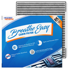 SPEARHEAD Breathe Easy cabin filter front view, long-lasting filtration