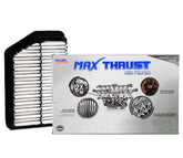 Spearhead Max Thrust air filter front view showing rugged housing for better air intake potential.