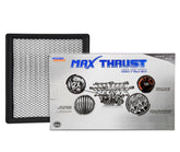 Spearhead Max Thrust air filter packaging shows OEM-quality fit.
