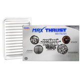 SPEARHEAD Max Thrust air filter demonstrates high dust-holding capacity for cleaner intake