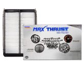 Spearhead Max Thrust filter top view showcases premium design for improved airflow management.