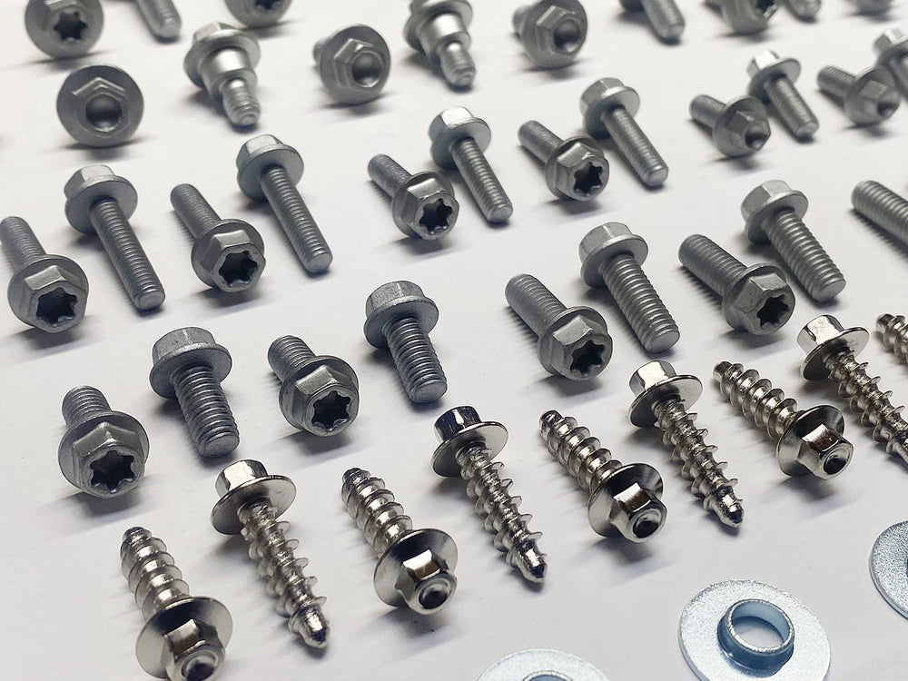 KTM body bolt installation with Specbolt fasteners featuring corrosion-resistant plating.
