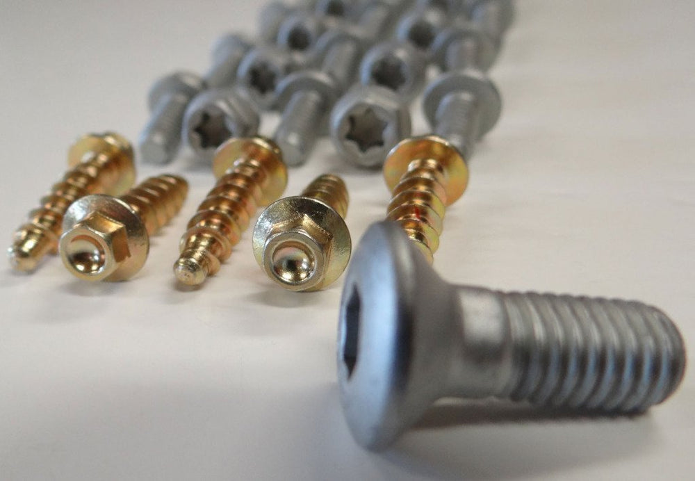 Specbolt torx flange bolts with Dacromet plating for KTM authenticity and corrosion resistance.