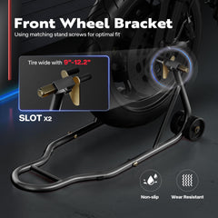 SPECSTAR four rolling wheels enable easy garage maneuvering